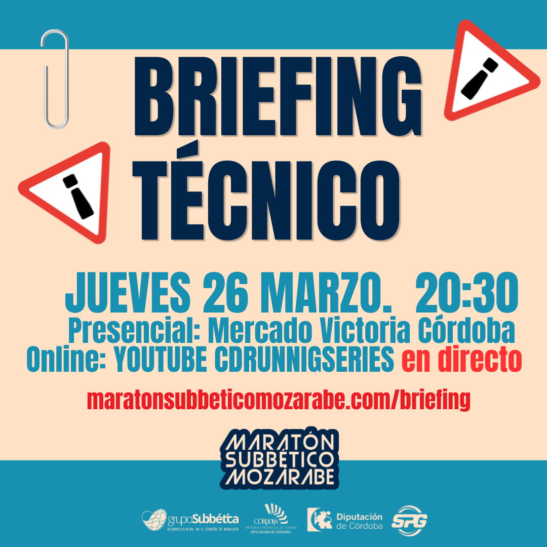 Briefing Maraton Subbetico Mozarabe